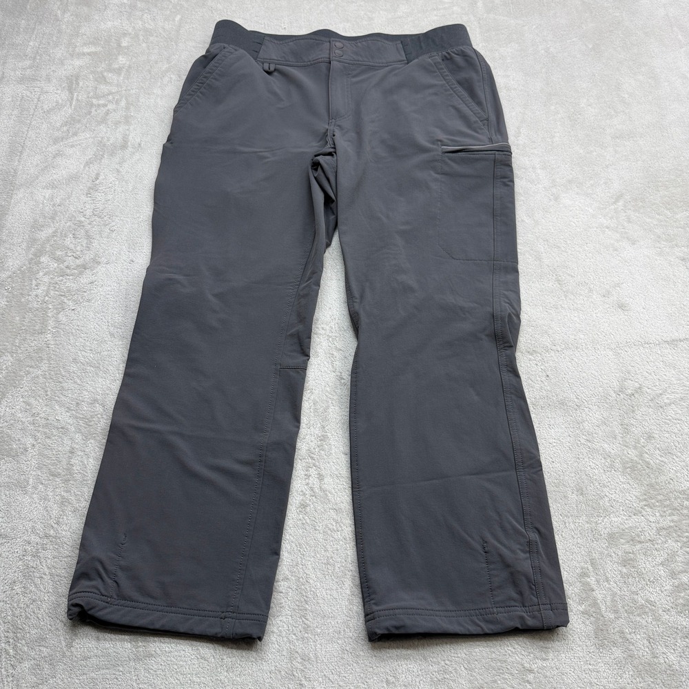Duluth Trading Co Pants Women 14x29 Grey Stretch Utility Hiking Gorpcore Outdoor